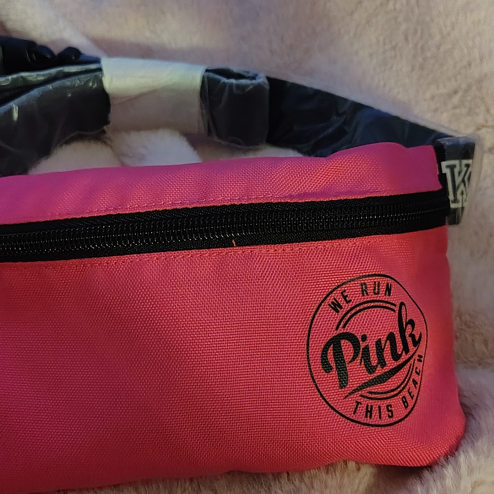 PINK Victoria's Secret Pink Waist Bag with Black Strap